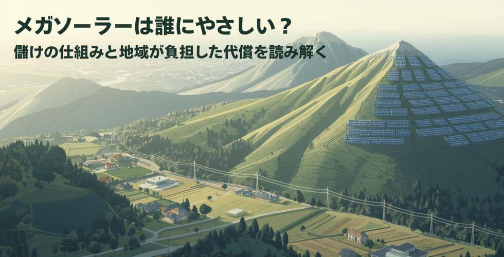 column_economy_Megasolarメガソーラーは誰が得をした